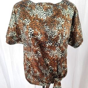 🦜🦜3/$25. Premonitions Short Sleeve Blouse Size 12